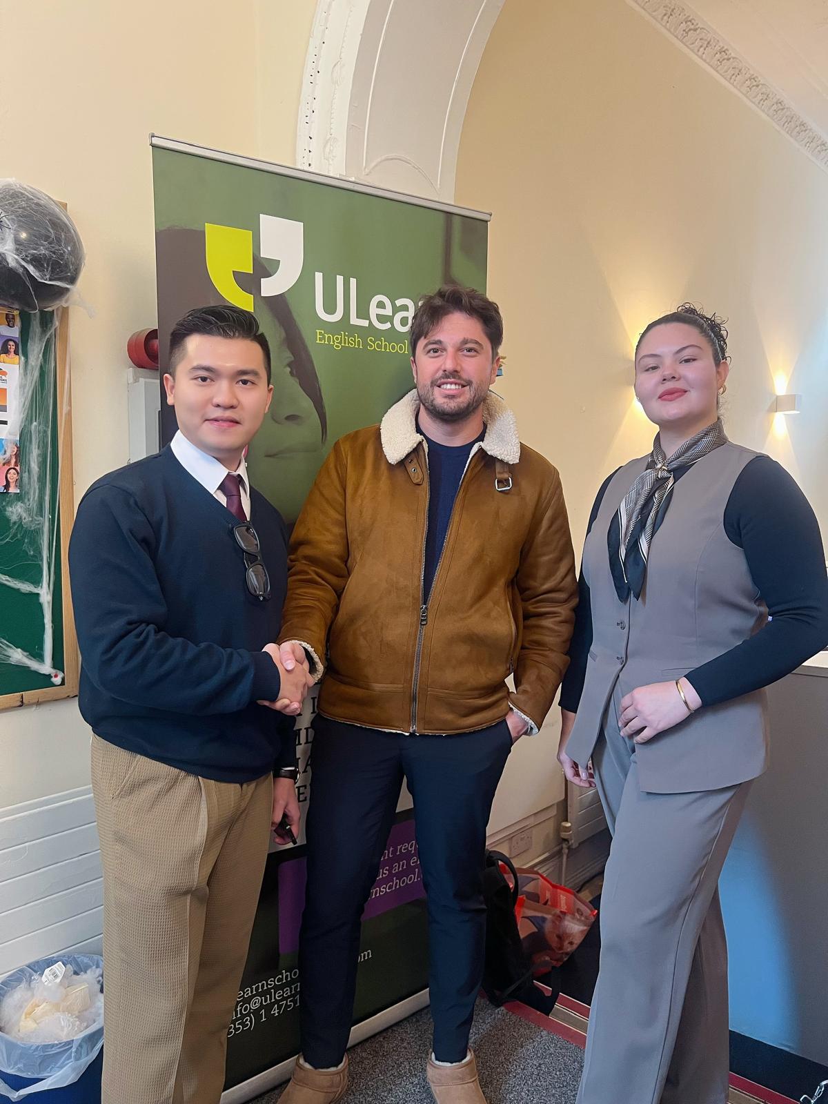 Rongs Edu Ireland meeting education partners: ULearn English School
